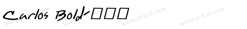Carlos Bold字体转换